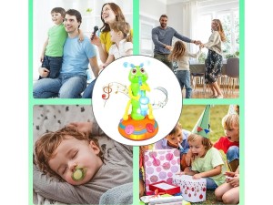کرم شیپور زن  موزیکال، چراغ دار و رقاص اسباب بازی