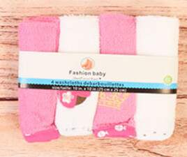پک دستمال حوله ای 4 عددی fashion baby