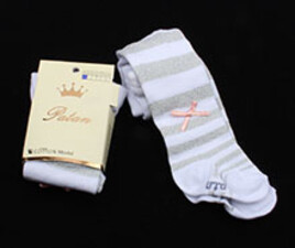 جوراب شلواری لمه راه راه