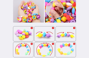 ست اسباب بازی جواهر سازی pop Beads