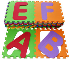 کفپوش 26 تکه ی الفبای انگلیسی