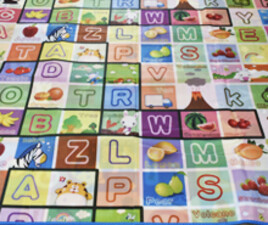 زیرانداز بازی ضد آب طرح الفبای انگلیسی