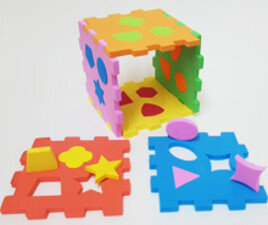 کفپوش فومی مکعب اشکال