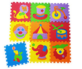 کفپوش پازلی 9  تکه طرح سیرک