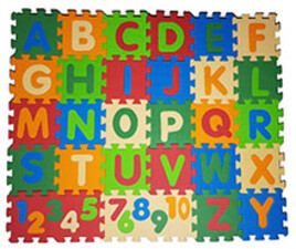 کفپوش پازلی حروف و اعداد انگلیسی بزرگ