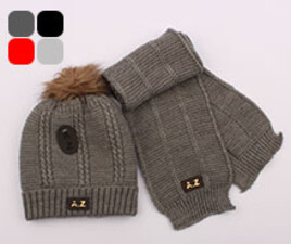 کلاه و شال گردن بافت (6-3 سال)