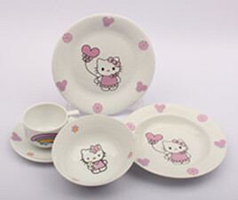 سرویس غذاخوری 5 تکه کیتی Hello kitty