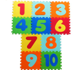 کفپوش پازلی اعداد انگلیسی ( 10 تکه)