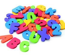 فوم حمام حروف الفبای و اعداد