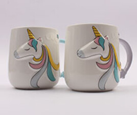 لیوان سرامیکی اسب تک شاخ