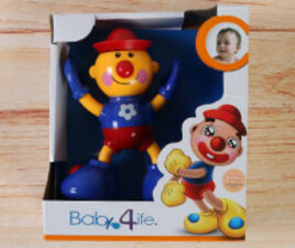 عروسک مفصلی جغجغه ای baby 4 life