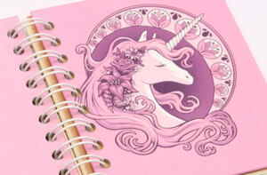 دفترچه یادداشت سیمی اسب تک شاخ (رنگبندی)