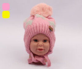 کلاه بافت منگوله دار(3-1 سال)