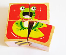 پازل چوبی 6 وجهی 2*2