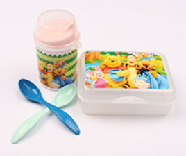 ست ظرف غذا و لیوان پو