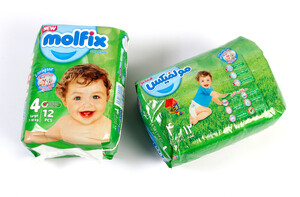 پوشک سایز 4 مولفیکس molfix بسته 12 عددی