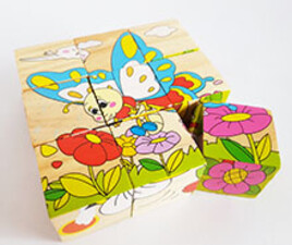 پازل های چوبی شش وجهی