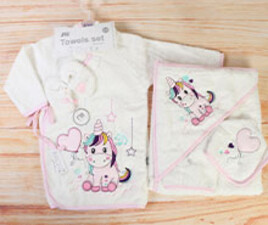 ست حوله 5 تکه اسب تک شاخ mother care