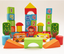 بلوک چوبی بریکس 53 تکه