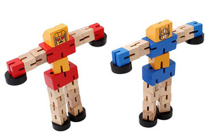 بازی معمایی روبات ترنسفورمر چوبی