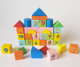 بریکس چوبی کیفی 40 تکه