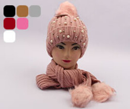 کلاه و شال گردن توکرک (7 سال به بالا)