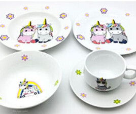 سرویس سرامیکی 5 تکه اسب تک شاخ