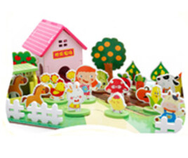 مزرعه سه بعدی چوبی