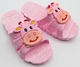 دمپایی بچه گانه کارتونی ( صورتی رنگ)