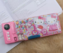 جامدادی دکمه ای کیتی Hello kitty