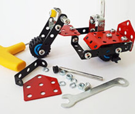 بازی ساختنی فلزی موتور سیکلت 125 قطعه