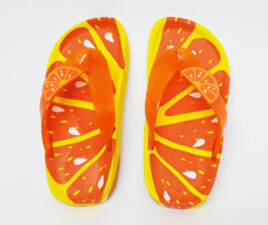 دمپایی بچه گانه لاانگشتی (طرح پرتقالی)