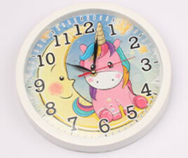 ساعت دیواری اسب تک شاخ (دارای رنگبندی)