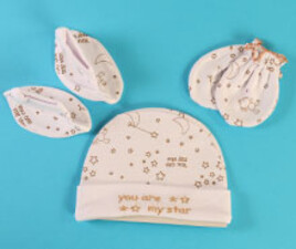 ست کلاه و جوراب و دستکش maral baby