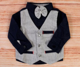 شومیز با طرح جلیقه نوزادی