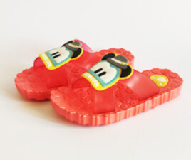 دمپایی بچه گانه عروسکی ( قرمز رنگ)