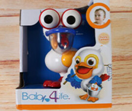 عروسک جغجغه ای مرغ ماهی خوار baby 4 life