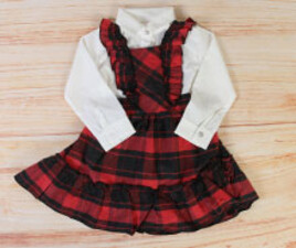 شومیز و دامن پیشبندی blue star