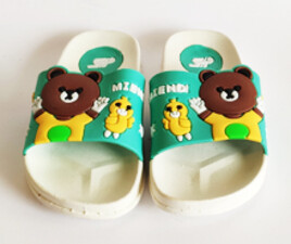 دمپایی عروسک خرسی (سبز - آبی)