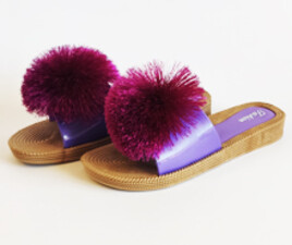 دمپایی توپکی (بنفش)