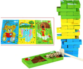 جنگا پازلی چوبی