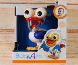 عروسک جغجغه ای مرغ ماهی خوار baby 4 life