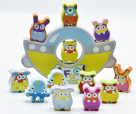 بازی تعادلی حیوانات چوبی