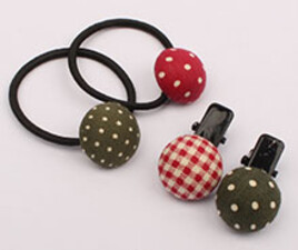 ست گل سر انبری و کش (4 عددی)