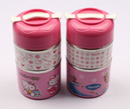 ظرف غذا استیل دو طبقه