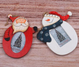 قاب عکس چوبی کریسمس