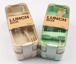 ظرف غذا دو طبقه بامبو