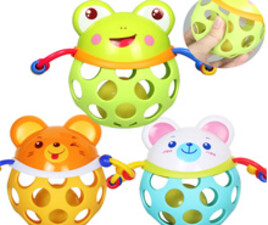 توپ حیوانات نرم جغجغه ای