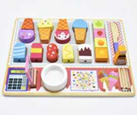 ست بستنی برشی چوبی Ice Cream Shop