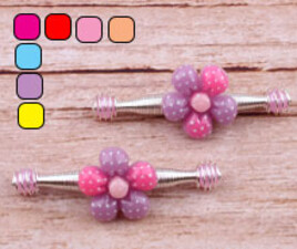 گل سر فنری (2 عددی)